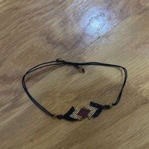 Elegant Black and Gold Beaded Bracelet